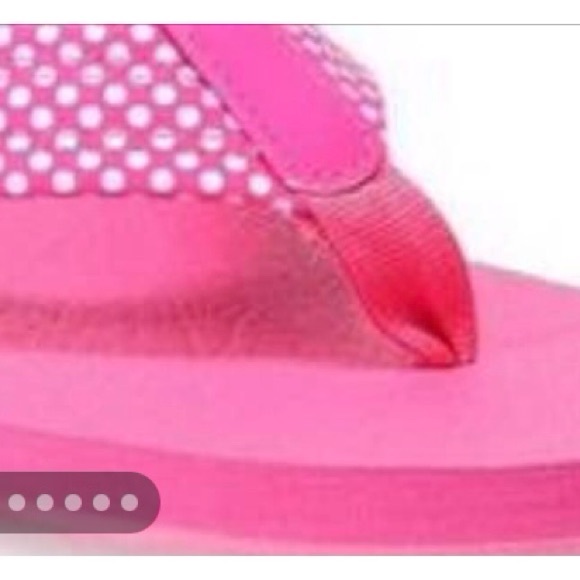 SO Pink Dot Flip Flop Sandals - Picture 3 of 9